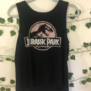 Black Jurassic Park Tee